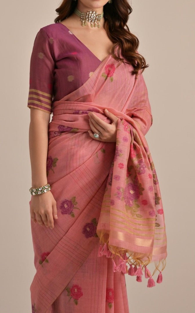 Muga Cotton Saree