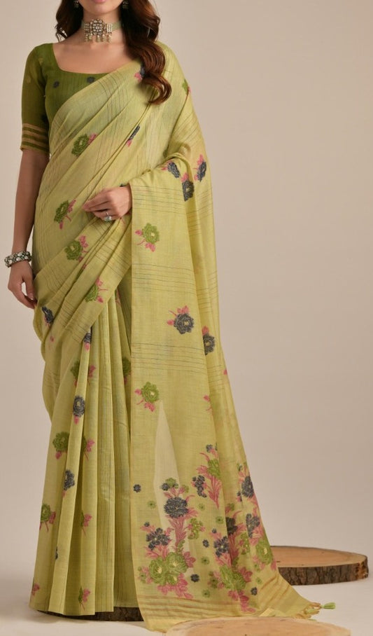 Muga Cotton Saree