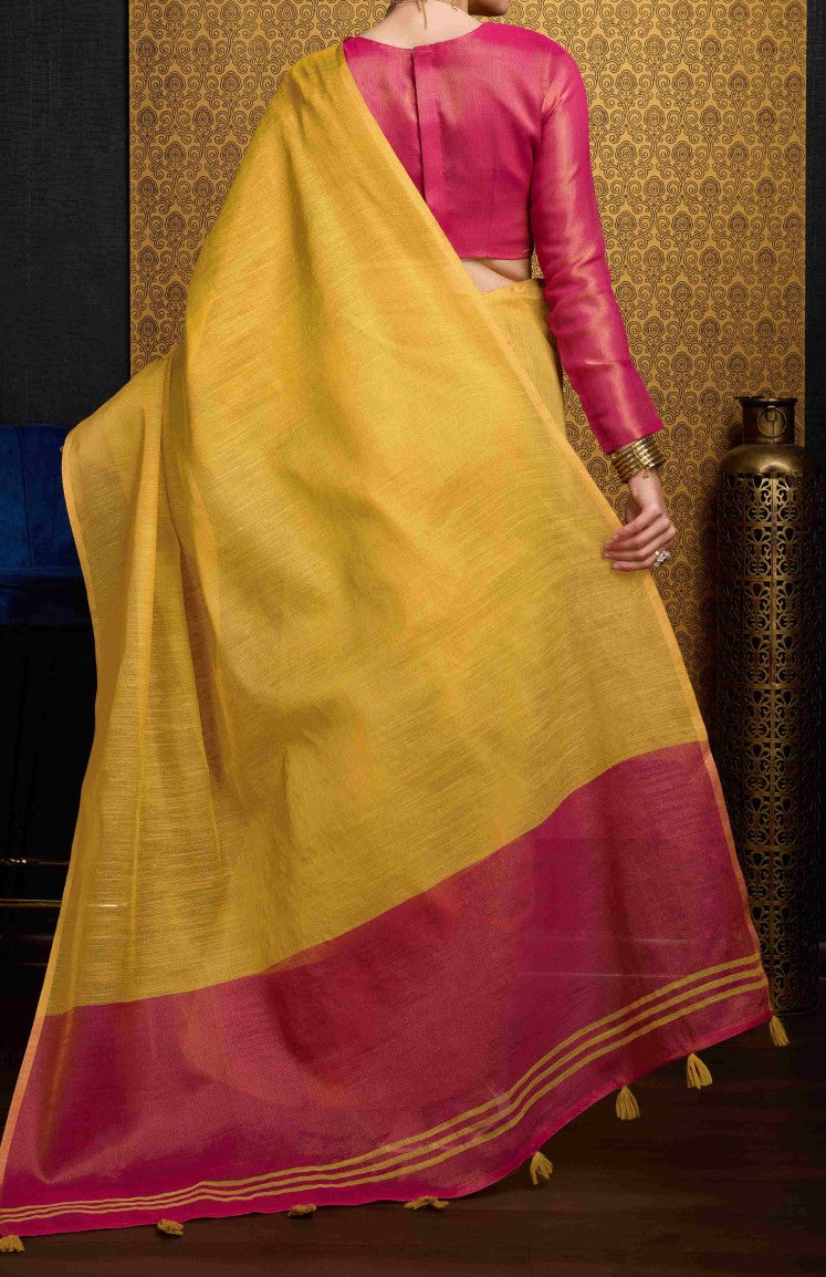 Soft Linen Tissue Silk Saree