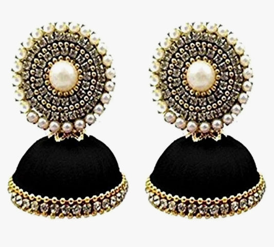 Silk Thread Jhumkas